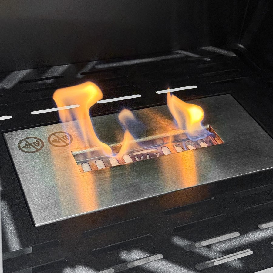 AmberGlo Matte Black Bio Ethanol Stove