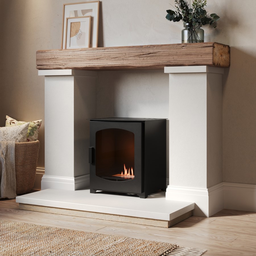 AmberGlo Matte Black Bio Ethanol Stove