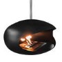 Modern Black Bioethanol Hanging Fire - AmberGlo