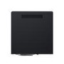 Black 3-Sided Inset Electric Media Wall Smart Fire - 30 Inch - AmberGlo