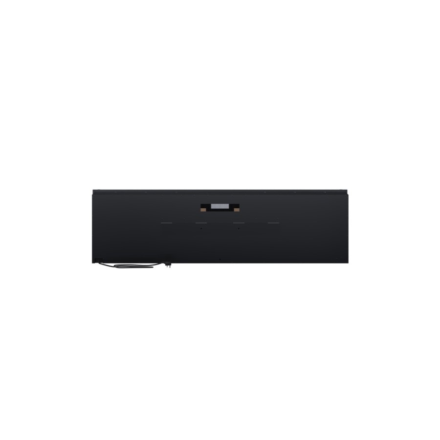 Black Slimline Inset Electric Media Wall Smart Fire Place - 60 Inch - AmberGlo