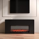AGL084 Black Freestanding Electric Fire - 60 Inch - AmberGlo