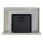 GRADE A2 - Cream Fire Surround and Electric Fire with Logs - AmberGlo