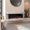 AGL089 Stone Effect Wall-Mounted Electric Smart Fireplace - 52 Inch - AmberGlo
