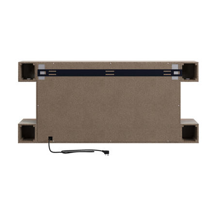 Stone Effect Wall-Mounted Electric Smart Fireplace - 52 Inch - AmberGlo