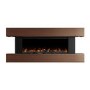 Walnut 52inch WiFi Enabled Wall Mounted Electric Fireplace - AmberGlo