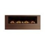 Wall-Mounted Electric Fire with Walnut Surround - 60 Inch - AmberGlo