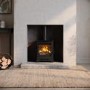 Wood Burning 5kW Stove in Black - AmberGlo