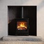 Wood Burning 5kW Stove in Black - AmberGlo