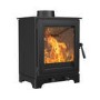 Wood Burning 5kW Stove in Black - AmberGlo