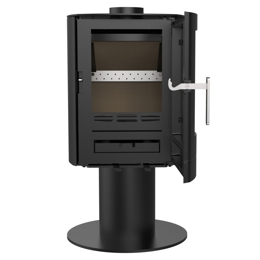 Floating Multi-Fuel 5.1kW Stove in Black - AmberGlo
