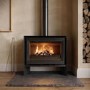 Wide Wood Burning 8.2kW Stove in Black - AmberGlo