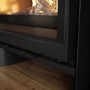 Wide Wood Burning 8.2kW Stove in Black - AmberGlo