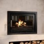 Inset Cassette Wood Burning 8.2kW Stove in Black - AmberGlo