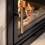 Inset Cassette Wood Burning 8.2kW Stove in Black - AmberGlo