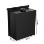 Semi-Inset Wood Burning 5.1kW Stove in Black - AmberGlo