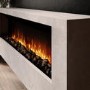 Wall-Mounted Electric Fire with Stone Effect Surround - 60 Inch - AmberGlo