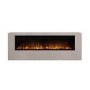 Wall-Mounted Electric Fire with Stone Effect Surround - 60 Inch - AmberGlo