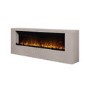 Wall-Mounted Electric Fire with Stone Effect Surround - 60 Inch - AmberGlo