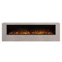 Wall-Mounted Electric Fire with Stone Effect Surround - 70 Inch - AmberGlo