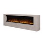 Wall-Mounted Electric Fire with Stone Effect Surround - 70 Inch - AmberGlo