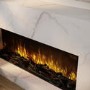 Freestanding Electric Fire with Marble Surround - 60 Inch - AmberGlo