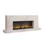 Freestanding Electric Fire with Marble Surround - 60 Inch - AmberGlo