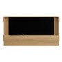 Freestanding Oak 3-Sided Electric Fire with Logs - 60 Inch - AmberGlo
