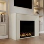 Freestanding Electric Fire with Cream Surround - AmberGlo