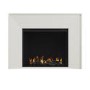 Freestanding Electric Fire with Cream Surround - AmberGlo