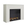 Freestanding Electric Fire with Cream Surround - AmberGlo