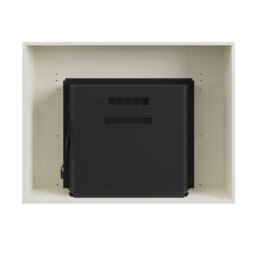 Freestanding Electric Fire with Cream Surround - AmberGlo