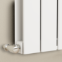 Eco Eleganza White Horizontal Flat Designer Aluminium Radiator 600x1200mm Double Panel 4890 BTU