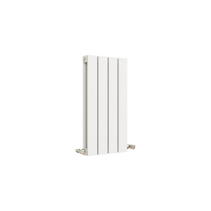 Eco Eleganza White Horizontal Flat Designer Aluminium Radiator 600x300mm Double Panel 1223 BTU