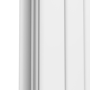 Eco Eleganza White Horizontal Flat Designer Aluminium Radiator 600x300mm Double Panel 1223 BTU