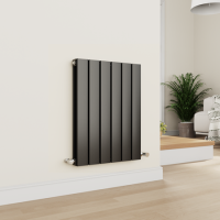 Eco Eleganza Midnight Black Horizontal Flat Designer Aluminium Radiator 600x450mm Double Panel 1834 BTU Eco Eleganza Midnight Black Horizontal Flat Designer Aluminium Radiator 600x450mm Double Panel 1834 BTU