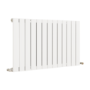 Eco Eleganza White Horizontal Flat Designer Aluminium Radiator 600x975mm Single Panel 2992 BTU