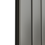 Eco Eleganza Anthracite Horizontal Flat Designer Aluminium Radiator 600x1200mm Single Panel 3683 BTU