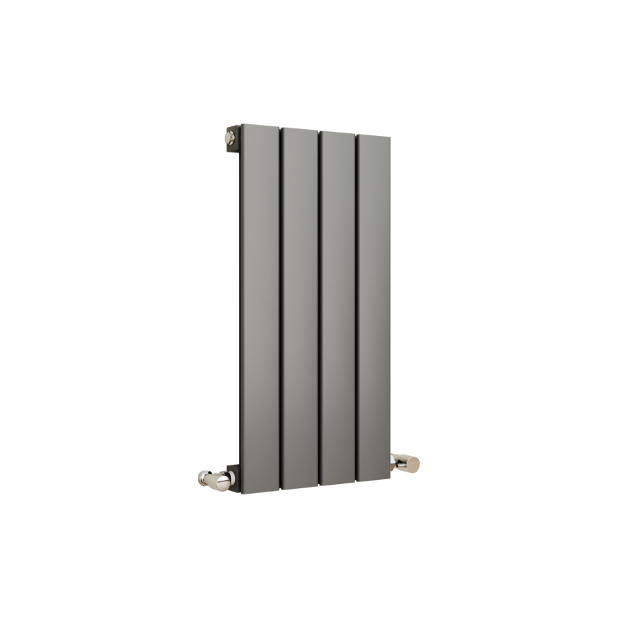 Eco Eleganza Anthracite Horizontal Flat Designer Aluminium Radiator 600x300mm Single Panel 921 BTU