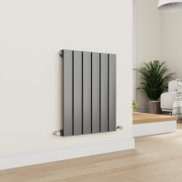 Eco Eleganza Anthracite Horizontal Flat Designer Aluminium Radiator 600x450mm Single Panel 1381 BTU Eco Eleganza Anthracite Horizontal Flat Designer Aluminium Radiator 600x450mm Single Panel 1381 BTU