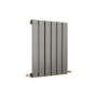 Eco Eleganza Anthracite Horizontal Flat Designer Aluminium Radiator 600x450mm Single Panel 1381 BTU