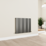 Eco Vivante Anthracite Horizontal Wave Designer Aluminium Radiator 600x755mm Single Panel 2444 BTU