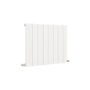 Eco Vivante White Horizontal Wave Designer Aluminium Radiator 600x755mm Single Panel 2444 BTU