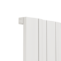 Eco Vivante White Horizontal Wave Designer Aluminium Radiator 600x755mm Single Panel 2444 BTU