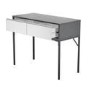 GRADE A1 - Grey Retro Dressing Table with 2 Drawers - Aiko