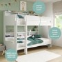ONLY OPENED - Aire Bunk Bed in White