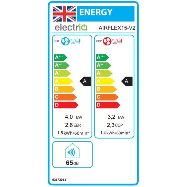 electriQ AirFlex 14000 BTU 4kW Portable Air Conditioner with Heat Pump