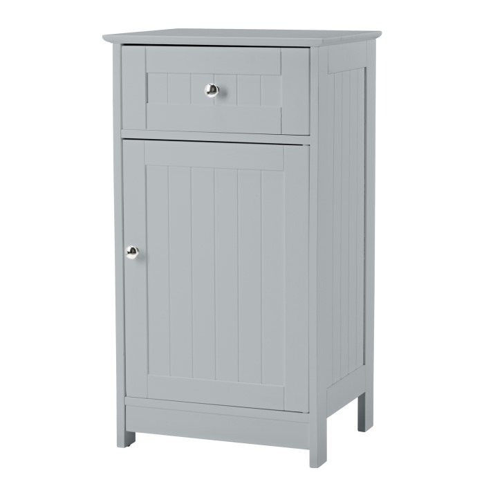 LPD Grey Alaska Free Standing Bathroom Cabinet - 420 x 340mm | Furniture123