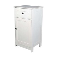 LPD Alaska White Low Bathroom Cabinet
