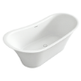 Matt White Freestanding Double Ended Bath 1600 x 790mm - Alba